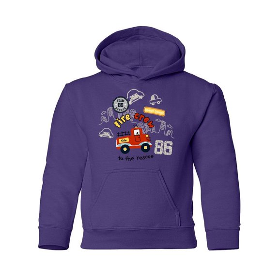 Fire Crew To The Rescue Hoodie Juniors -Image by Shutterstock, Medium