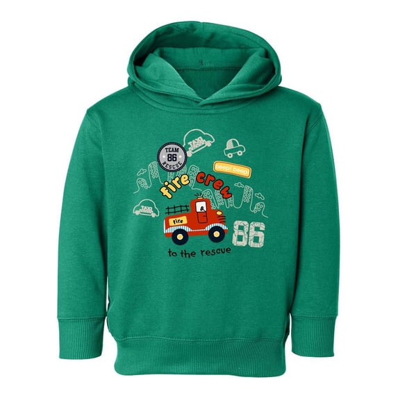 Fire Crew To The Rescue Hoodie Toddler -Image by Shutterstock, 4 Toddler