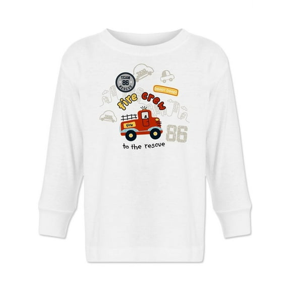 Fire Crew To The Rescue Long Sleeve Toddler -Image by Shutterstock, 2 Toddler
