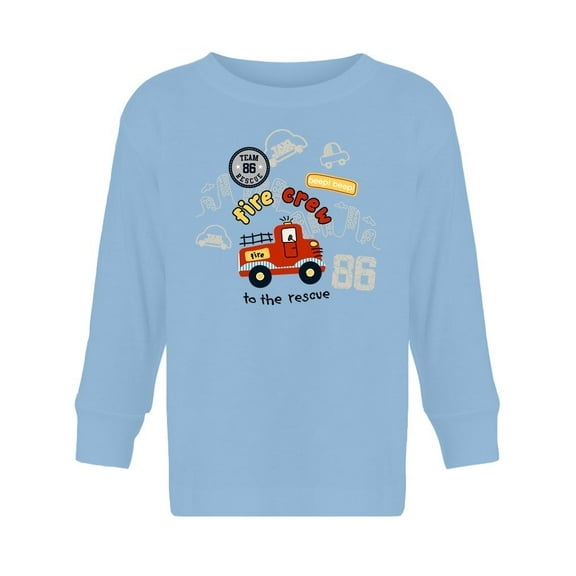 Fire Crew To The Rescue Long Sleeve Toddler -Image by Shutterstock,  3 Toddler