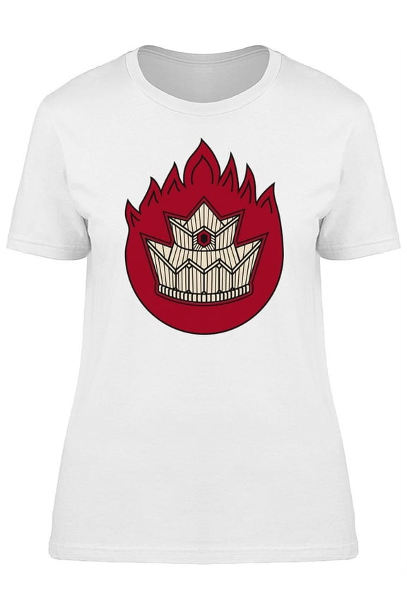 Fire Crown Color Logo T-Shirt Women -Image by Shutterstock, Female x-Large