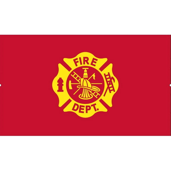 Fire Department 3'X5' Flag Rough Tex 68D Nylon