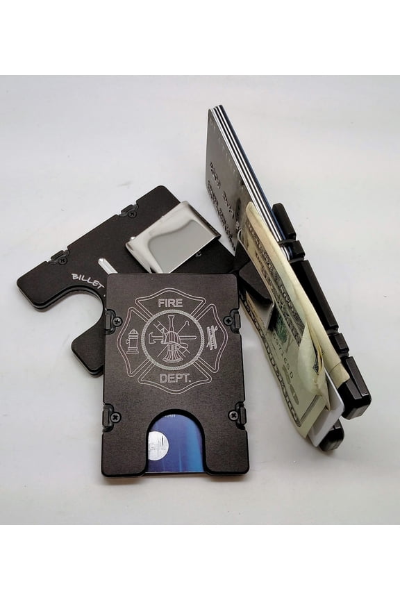 Fire Department, Aluminum Wallet/Credit Card Holder RFID Protection