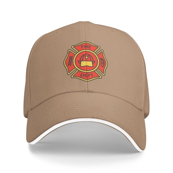Fire Department Badge Icon Men Women Sandwich Cap Classic Baseball Capunisex Adjustable Casquette Dad Hat