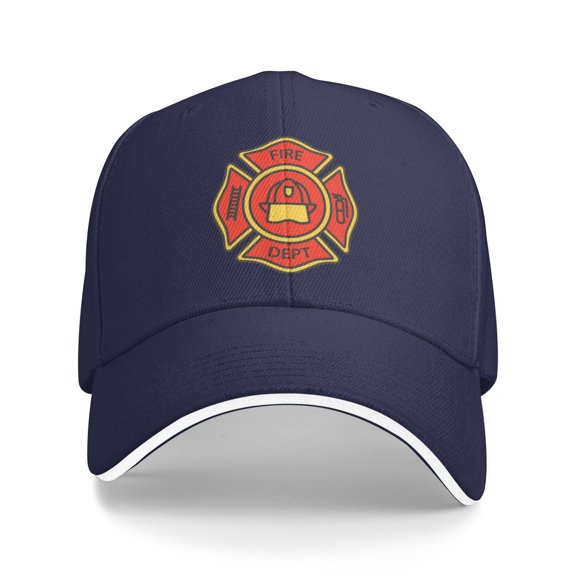 Fire Department Badge Icon Unisex Adult Baseball Caps Adjustable Sandwich Cap Casquette Hats Dad Hat Cap