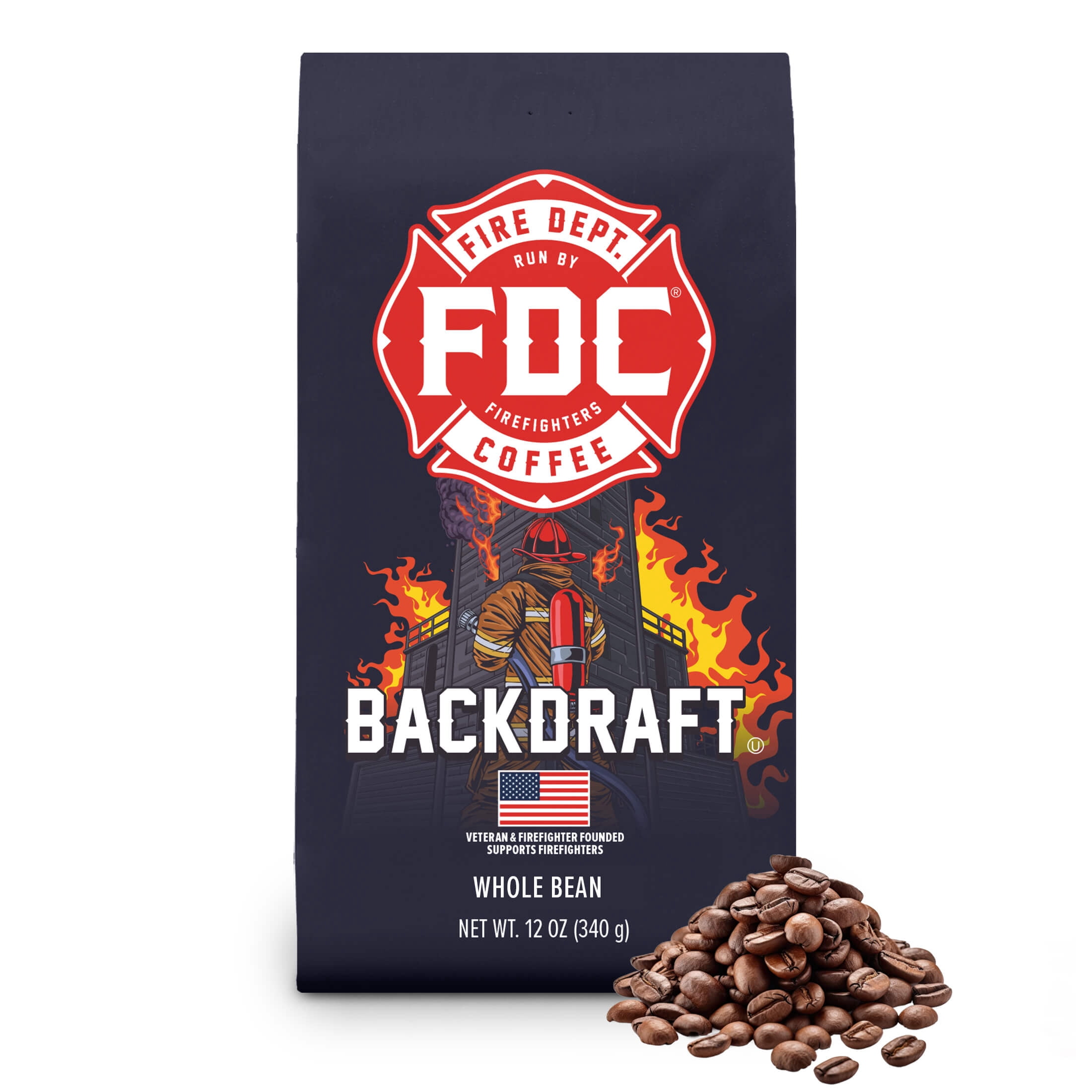 Fire Department Coffee, Skull-Crushing Espresso, Dark Roast, 12 oz