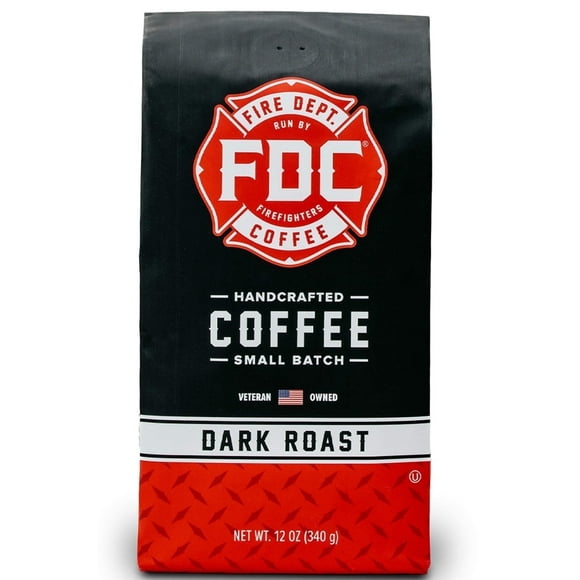 Fire Department Coffee Original Dark Roast Premium Whole Bean Coffee, 12 oz