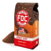 Fire Department Coffee Donut Shop Medium Roast Premium Ground Coffee, 12 oz