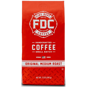 Fire Department Coffee, Original Medium Roast, Premium Ground Coffee, 12 oz
