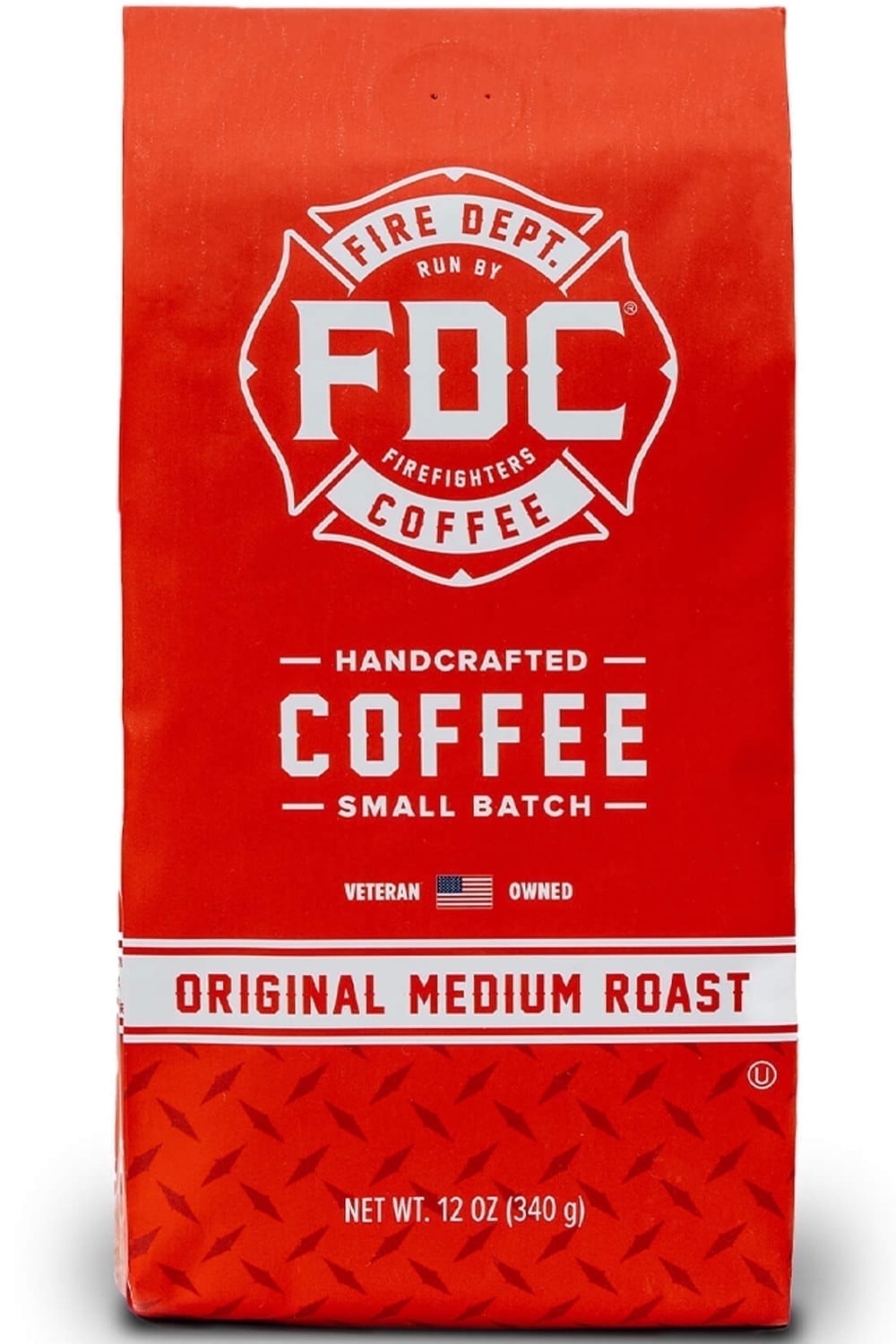 Fire Department Coffee Original Medium Roast Premium Whole Bean Coffee, 12 oz