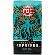 Fire Department Coffee, Shellback Espresso, Premium Ground Coffee, Medium Roast, 12 oz.