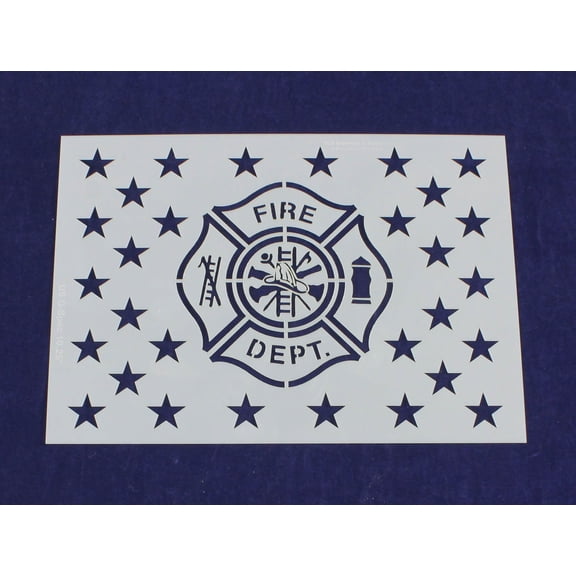 Fire Department Emblem Stencil 10.25 G-Spec