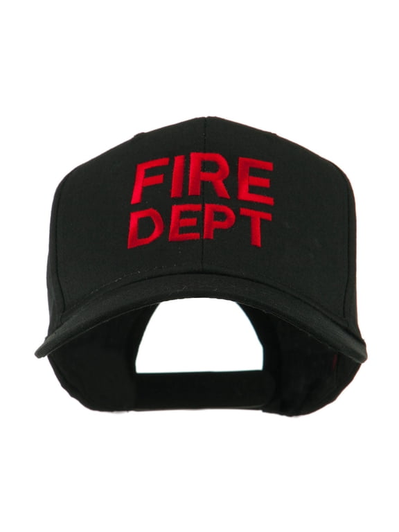 Fire Department Embroidered Cap - Black OSFM