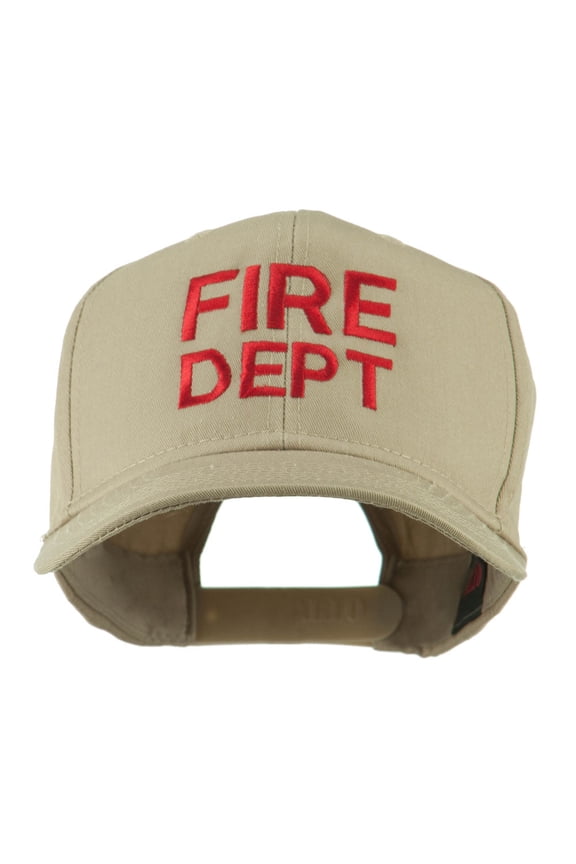 Fire Department Embroidered Cap - Khaki OSFM