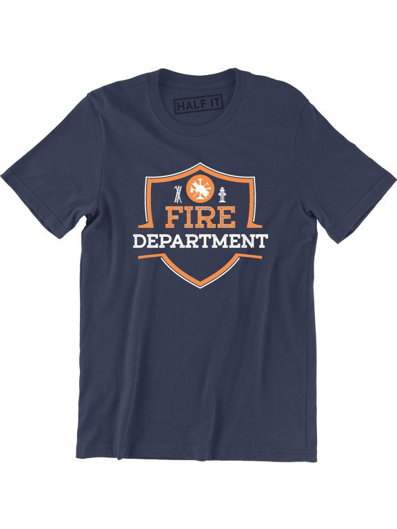 Fire Department Firefighter Rescuer On Duty Men's T-Shirt