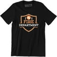 thumbnail image 1 of Fire Department Firefighter Rescuer On Duty Men's T-Shirt, 1 of 4