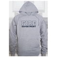 thumbnail image 1 of Fire Department Graphic Pullover Sweatshirt, Heather Grey - Extra Large, 1 of 1