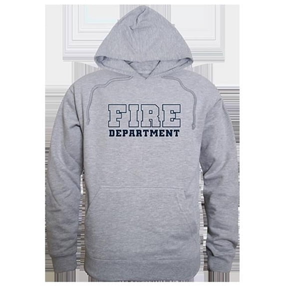 Fire Department Graphic Pullover Sweatshirt, Heather Grey - Extra Large
