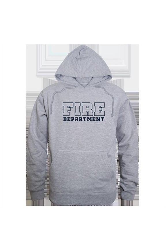 Fire Department Graphic Pullover Sweatshirt, Heather Grey - Large