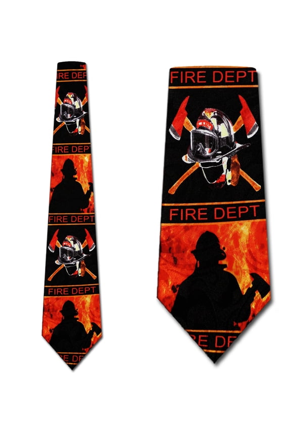 Fire Department Necktie Mens Tie by Steven Harris