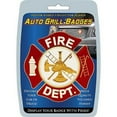 thumbnail image 1 of Fire Department - Polished Finish, Weatherproof Car Auto Grill Honor Badge - 3", 1 of 1
