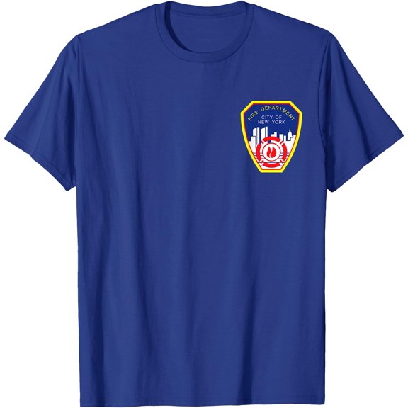 Fire Department Rescue New York Firefighter Uniform Team Softstyle Unisex T-Shirt,Royal Blue Color,Size YXL
