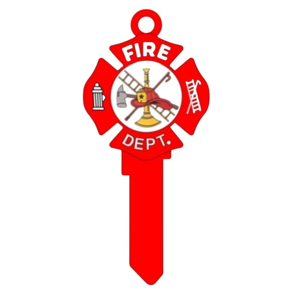 Fire Dept House Key Blank SC1 Schlage Real Heroes Key Uncut Decorative Key