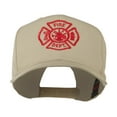 thumbnail image 1 of Fire Dept Maltese Cross Embroidered Cap - Khaki OSFM, 1 of 5