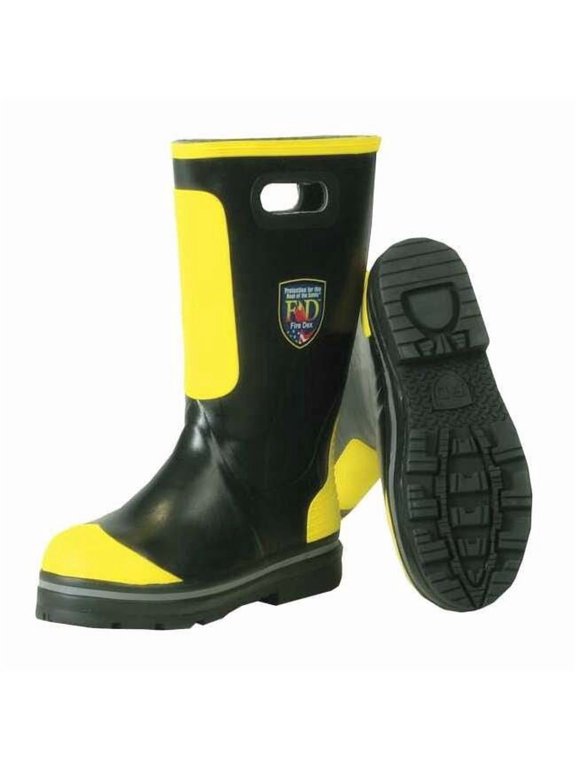 Fire-Dex Shoe-Fit Firefighting Boots,10M,Steel,PR FDXR100-10