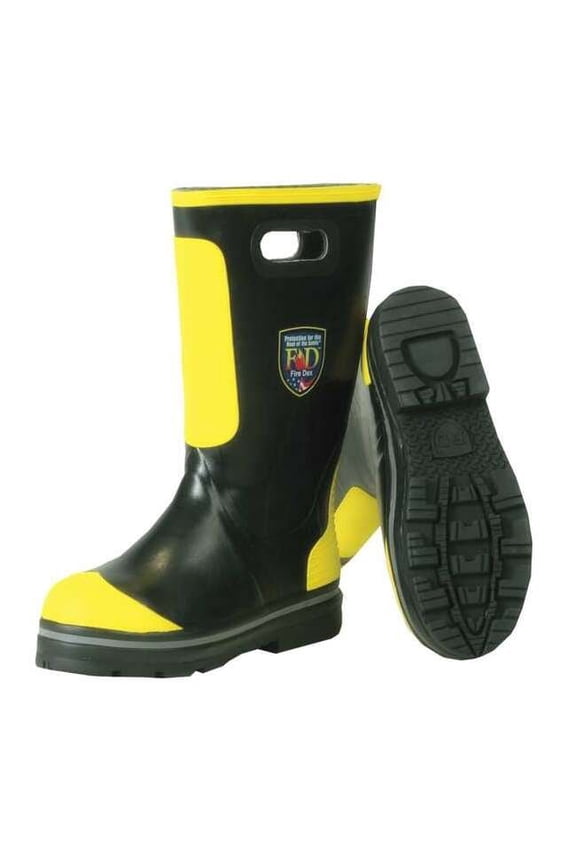 Fire-Dex Shoe-Fit Firefighting Boots,10M,Steel,PR FDXR100-10