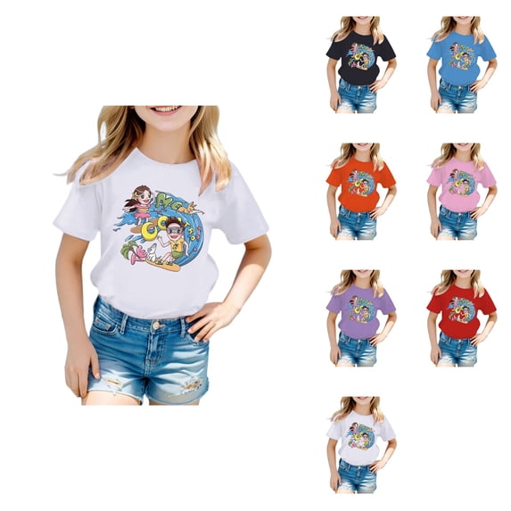 Fire Dragon Boys Girls 3D Graphic Printed T-Shirts Short Sleeve Summer Shirts for 6-16 Years