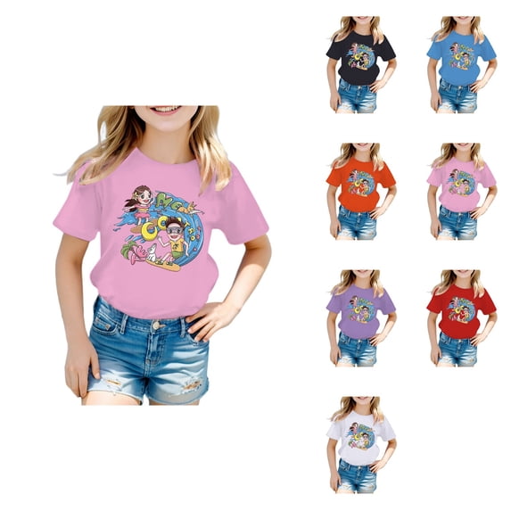 Fire Dragon Boys Girls 3D Graphic Printed T-Shirts Short Sleeve Summer Shirts for 6-16 Years