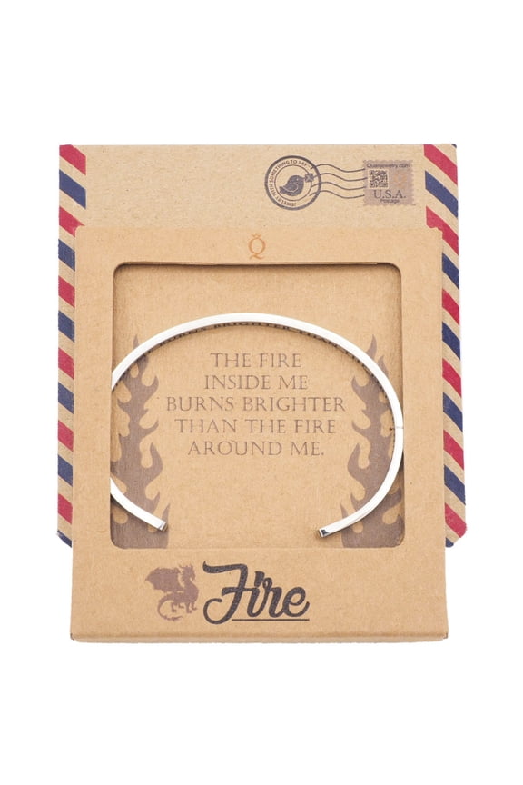 Fire Dragon Cuff Bracelet, Rose Gold, comes with an Inspirational Quote