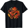 thumbnail image 1 of Fire Dragon Fantasy Animal Gift Unisex T-Shirt for Men Women Kids Toddler,Black Color,Size YXL, 1 of 5