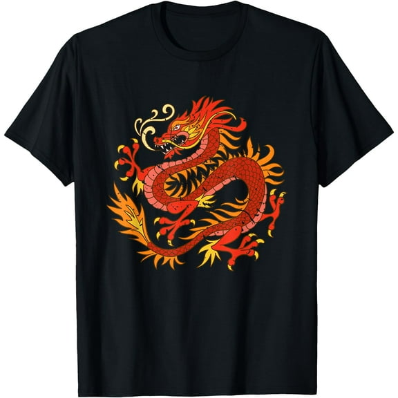 Fire Dragon Fantasy Animal Gift Unisex T-Shirt for Men Women Kids Toddler