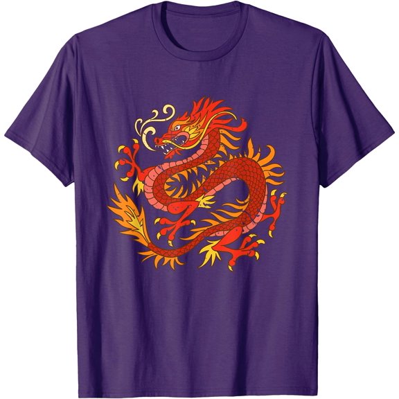 Fire Dragon Fantasy Animal Gift Unisex T-Shirt for Men Women Kids Toddler