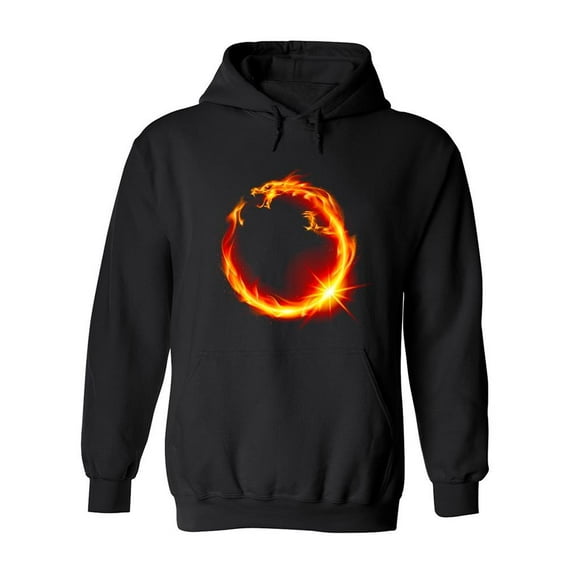 Fire Dragon Hoodie Men -Image by Shutterstock, Male Small