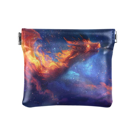 Fire Dragon Spit Out Flames Women's Coin Purses Change Pouches Wallets Makeup Bags Portable Jewelry Bags Cosmetic Accessories