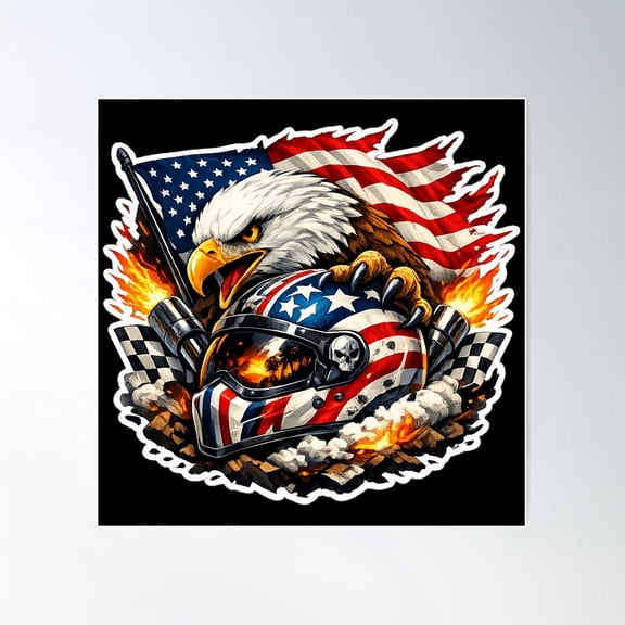 Fire Eagle Helmet Art Firefighter Professional Design Unframed Paper Print