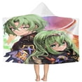 thumbnail image 1 of Fire Emblem Pattern Beach Poncho - Microfiber - Towel - Kids Lightweight And Practical Essential For Beach Vacation, 1 of 6