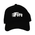 thumbnail image 1 of Fire Black Embroidered Baseball Cap, 1 of 2