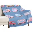 thumbnail image 1 of Fire Engine Car Truck Flannel Throw Blanket for Gifts for Women Men Girls Boys All Seasons, 1 of 8