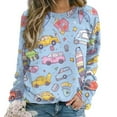 thumbnail image 1 of Fire Engine Car Truck Mom Sweatshirt For Women Long Sleeve Pullover, 1 of 7
