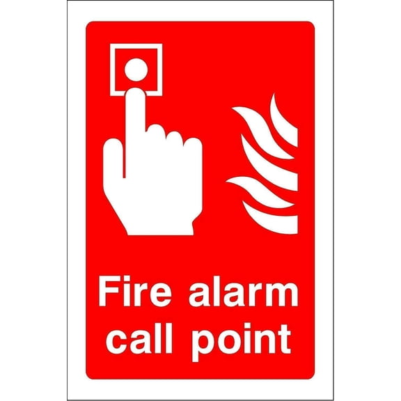 Fire Equipment Sign - Fire Alarm Call Point - Safety Sign in Tin Metal Sign Metal Sign Plaque Poster,,812 inch