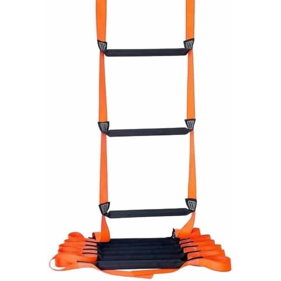 Fire Escape Ladder, 13.1 Feet Emergency Fire Ladder, 2-3 Story Homes Reusable Safety Rope Ladder for Kids and Adults