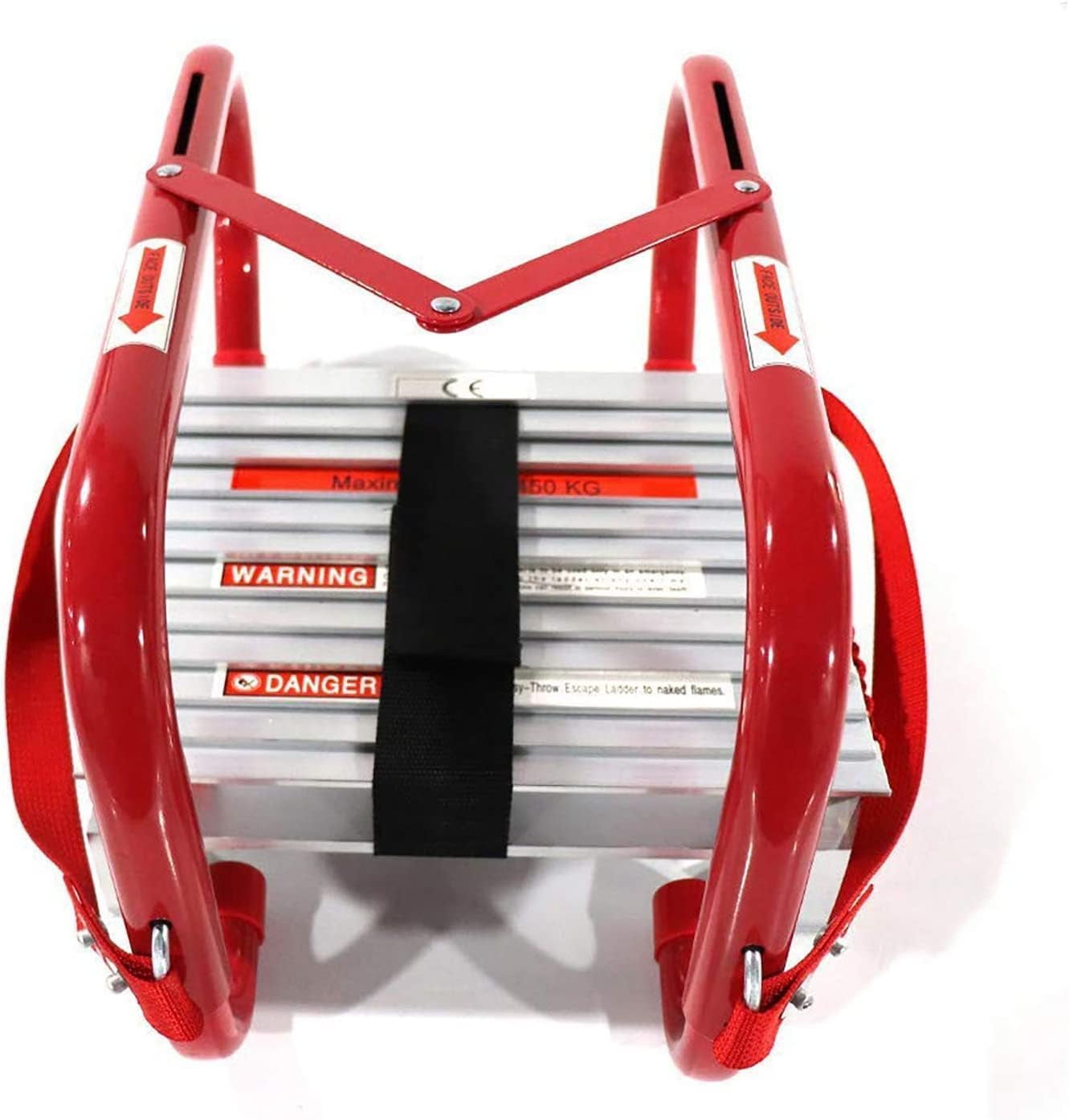 Fire Escape Ladder, 3 Story Fire Safety Ladder with AntiSlip Rungs
