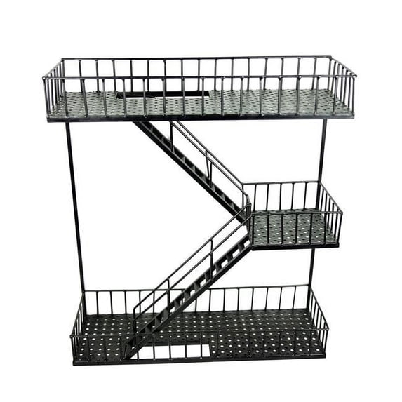 Fire Escape Wall Organizer with Wall Baskets