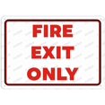 thumbnail image 1 of Fire Exit Only Funny Tin Sign - 12×8 Inches, Vintage Decor, Home Farmhouse Bar Cafe Yard Indoor Outdoor Gift, 1 of 6