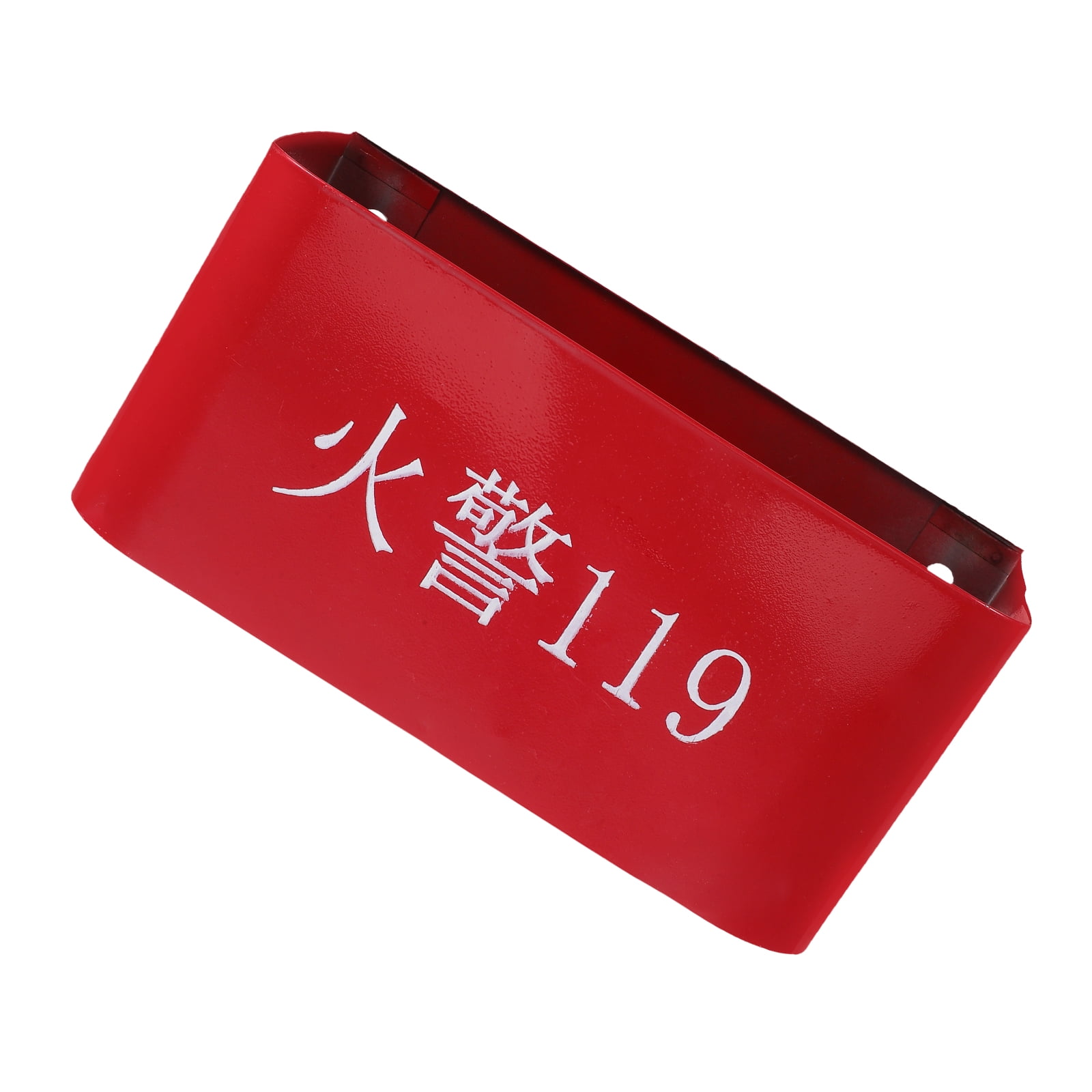Red Fire Extinguisher Wall Mount Holder for Daily Use Made of Iron Supports Double Extinguishers
