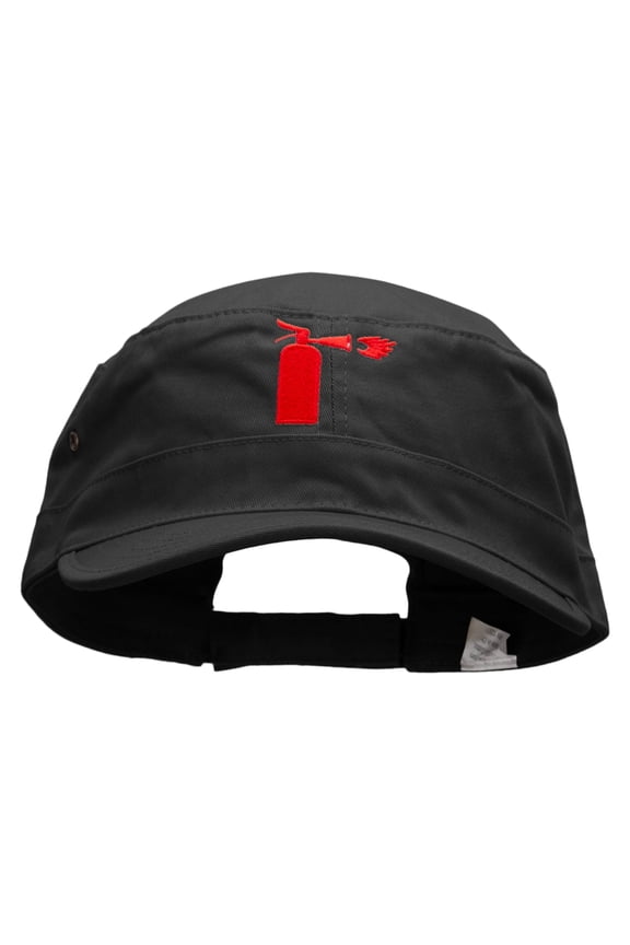 Fire Extinguisher Big Size Trendy Army Style Cap - Black XL-3XL